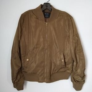 Love Tree Women's/Juniors Olive Bomber Jacket L